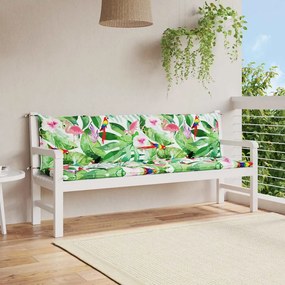 Cuscini Panca Da Giardino 2pz Multicolore 200x50x7cm İn Tessuto /