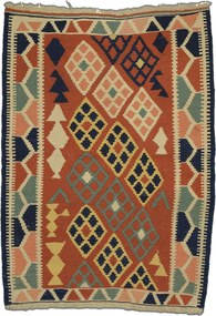 Kilim Tappeto persiano 120x80 Beige (Iran) Tessuto A Mano