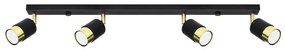 Sollux SL.1072 - Faretto NERO 4xGU10/40W/230V nero/oro