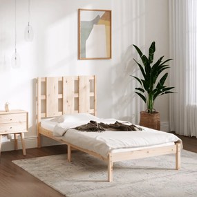 Giroletto Senza Materasso 90x200 Cm İn Legno Massello Di Pino /