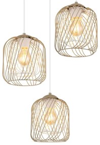 Globo 15965-3HR - Lampadario sospeso a cavo DICHTI 3xE27/40W/230V