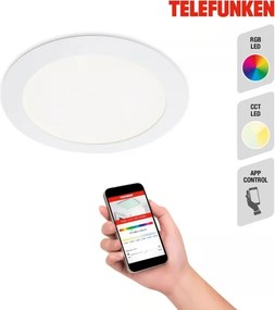 Telefunken 309406TF - Faretto da incasso LED RGBW dimmerabile FRAME LED/12W/230V bianco