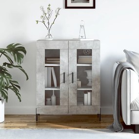 Credenza Grigio Cemento 69,5x34x90 Cm İn Legno Multistrato /