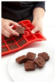 Stampo per brownie in silicone rosso - Lékué