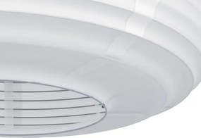 Eglo 44065 - Lampadario a sospensione su cavo SUMMERHILL 1xE27/40W/230V Ø 55 cm bianco/beige