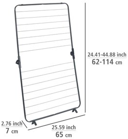 WENKO 63003100 - Stendibiancheria CHAMPION 65x114 cm nero