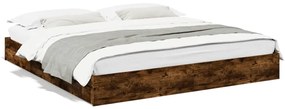 Giroletto Con Cassetti Rovere Fumo 200x200 Cm Legno Multistrato /
