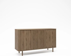 Cassettiera di colore naturale con effetto rovere 138x80x40 cm Salma – Marckeric