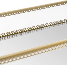 Vassoi decorativi in metallo in set di 2 pezzi 14x24 cm - Casa Selección