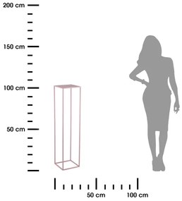 Portafiori 100x24 cm rosa