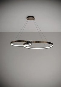 Anello lampadario a sospensione doppio bronzo spazzolato 3000k 6033...