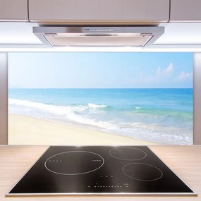 Pannello cucina paraschizzi Paesaggio del mare della spiaggia 100x50 cm