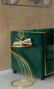 Tavolo rotondo con piano in vetro ø 35 cm Flush - Mauro Ferretti