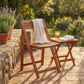 BEER - sedia da giardino pieghevole in legno