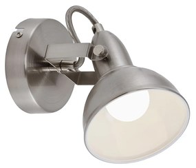 Spot Vintage Soft Metallo Bianco 1 Luce E14