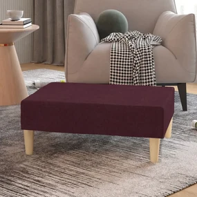 Poggiapiedi Viola 78x56x32 Cm İn Tessuto /