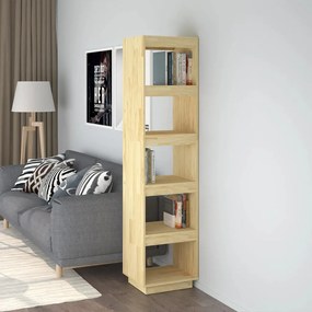 Libreria/divisorio 40x35x167 cm in legno massello di pino
