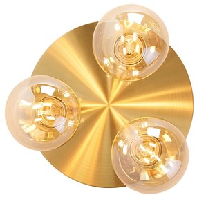 Lampada da soffitto intelligente rotonda oro incl. 3 Wifi G95 - Facil