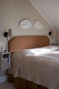 Lampada da parete nera/beige con alimentazione a corrente Amar – Markslöjd