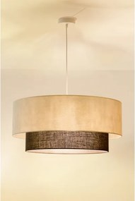 Brilagi - Lampadario LED a sospensione con cavo Stile Boho 3x E27/15W/230V Ø 60 cm crema/marrone