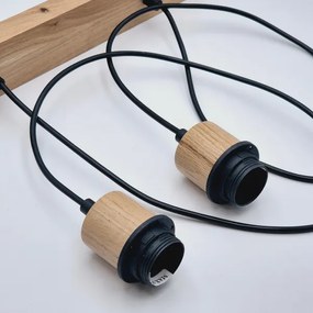 Brilagi - Lampadario a sospensione con filo WOODY BASKET 2xE27/60W/230V quercia