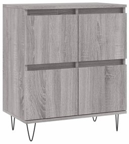 Credenza grigio sonoma 60x35x70 cm in legno multistrato