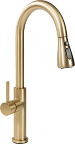 Rubinetto da cucina Rea Nest Gold Brush