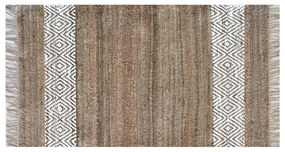 Tappeto 110x170 cm juta beige rombi