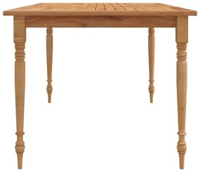 Tavolo batavia 150x90x75 cm legno massello di teak