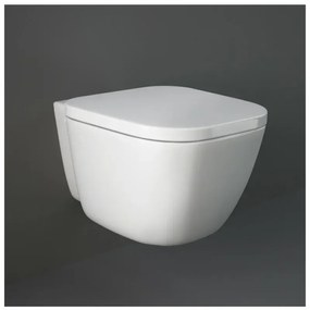 Vaso sospeso Rak serie One in ceramica lucida e scarico a parete