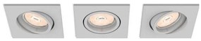 Philips 50193/87/PN - KIT 3x Lampada da incasso ENNEPER 1xGU10/5,5W/230V