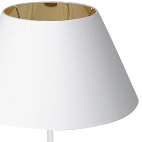 Lampada da tavolo con connettore USB 1xE27/60W/230V bianca