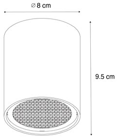 Faretto di design oro - Tubo Honey