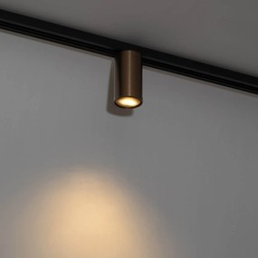 Faretto moderno bronzo scuro per sistema a binario monofase GU10 35mm - Iconic Ruby Honey