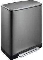 EKO Pattumiera a Pedale E-Cube 28 L+18 L Acciaio 440029