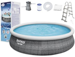 Bestway - Piscina Tonda Fast Set con Depuratore 457x107 12362 l 57372