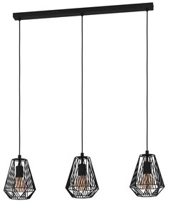 Lampadario Moderno Stype nero 3x E27 EGLO