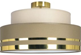 Plafoniera TAMI 1xE27/60W/230V beige/marrone/oro