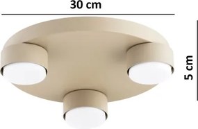Brilagi - Plafoniera LED MONO 3xGX53/13W/230V Ø 30 cm beige