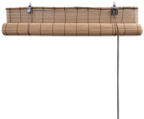Tende a Rullo in Bambù Marrone 80x160 cm