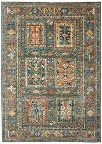 Samarkand Tappeto orientale 170 x 130 Verde (Pakistan) Annodato A Mano