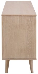 Cassettiera bassa color legno naturale effetto rovere 150x75 cm Nagano - Actona