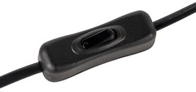 Lampada da tavolo Art Déco in ottone con vetro blu - Pallon