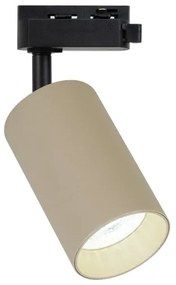Faretto per sistema a binario monofase PIPE 1xGU10/10W/230V beige