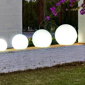 Lampada solare decorativa BULY 50 SOLAR + BATTERY, in polietilene, luce rgb multicoloredimmerabile NEWGARDEN