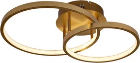 Plafoniera LED Joy dorato IP20 bianco naturale NOVECENTO