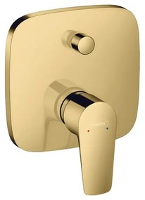 Rubinetto per vasca getto laminare cristallino Talis E per muro oro pvd HANSGROHE