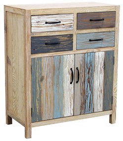 COLORWOOD - credenza due antine in legno colorato