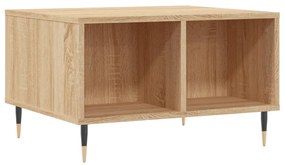 Tavolino Salotto Rovere Sonoma 60x50x36,5 cm Legno Multistrato