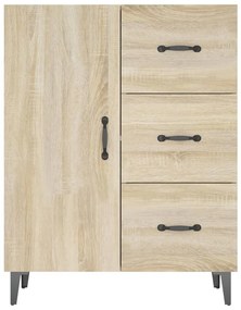 Credenza rovere sonoma 69,5x34x90 cm in legno multistrato